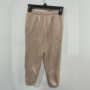 Tan sweat pants